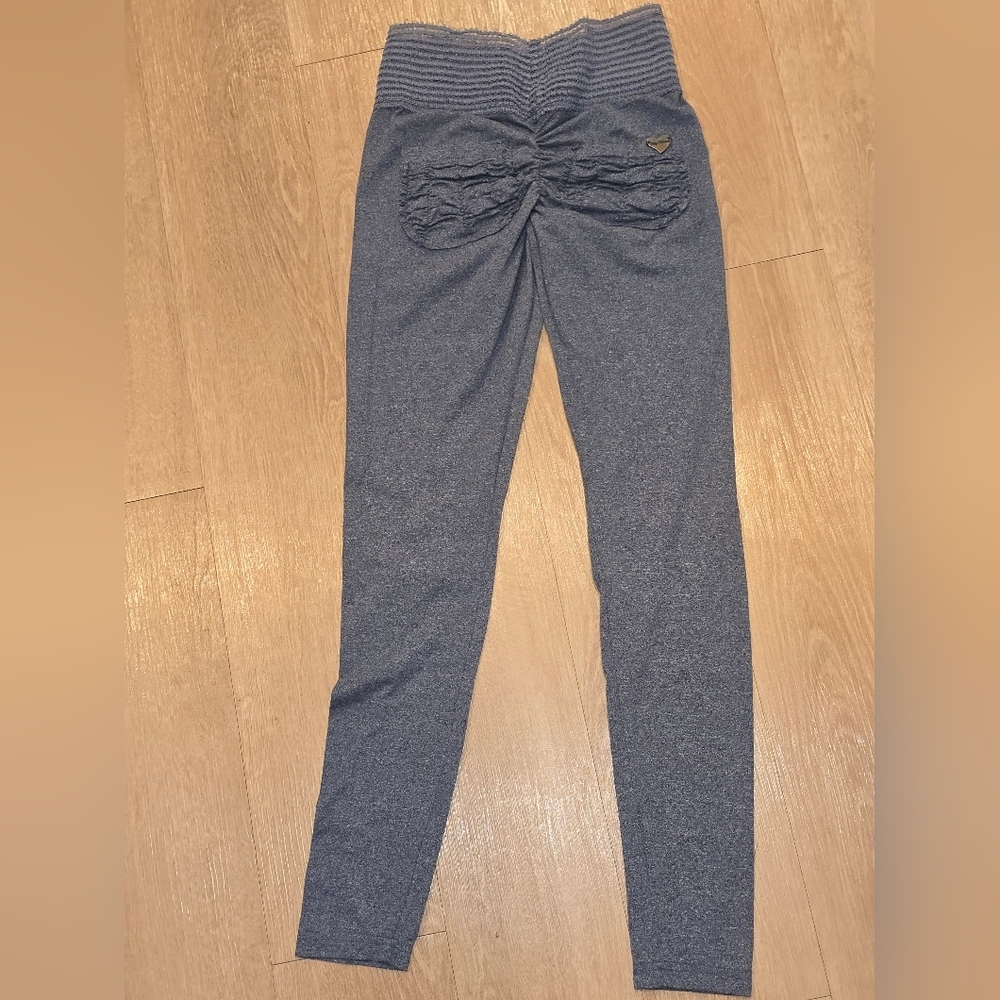 Cute Booty Leggings, Womens Medium, Stretch, Fitted, Two Pockets Denim Color - Picture 4 of 7